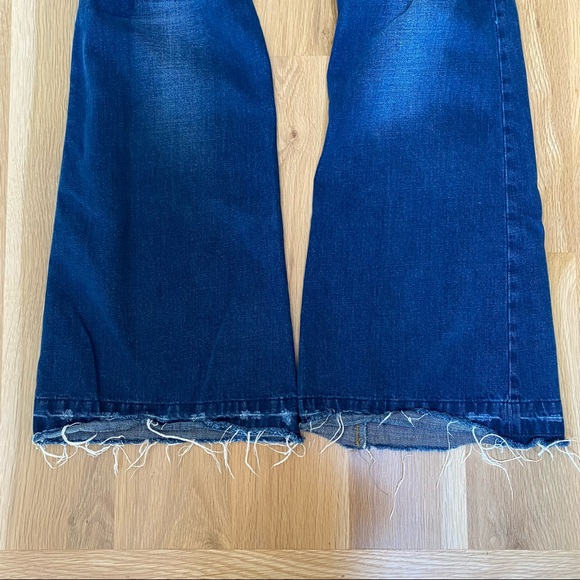 MANGO | High Rise Flare Released Hem Jean Pants - Picture 4 of 9